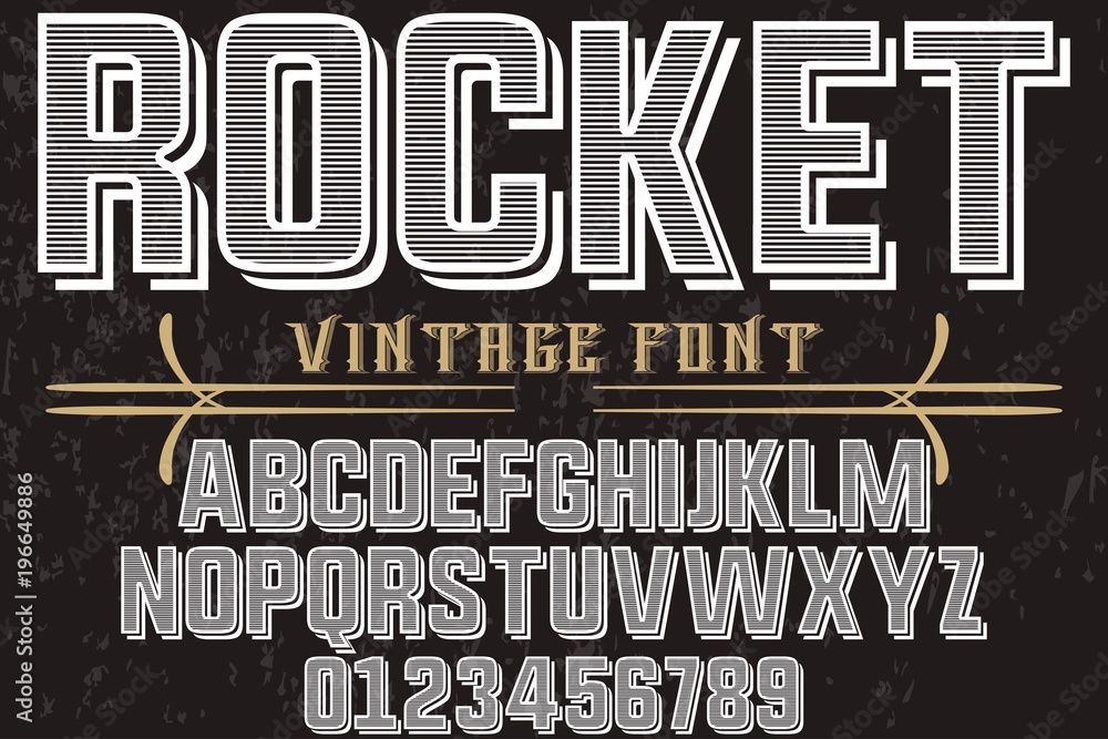 Font alphabet Script Typeface handcrafted handwritten vector label