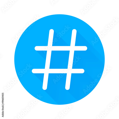 Hashtag vector icon for soc...
