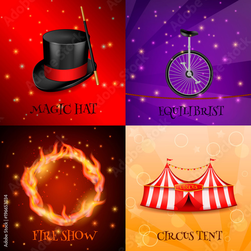Circus Realistic Design Concept
