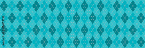 Aqua Argyle Background
