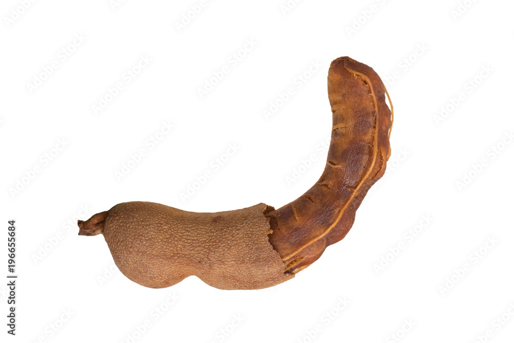 Obraz premium tamarind isolated on white background.