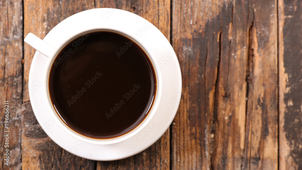 coffee cup on wood background coffee cup on wood background
