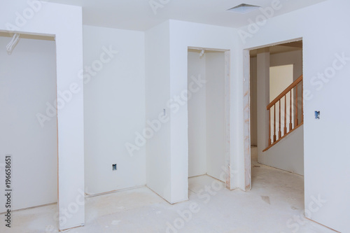 Construction building industry new home construction Building construction gypsum plaster walls