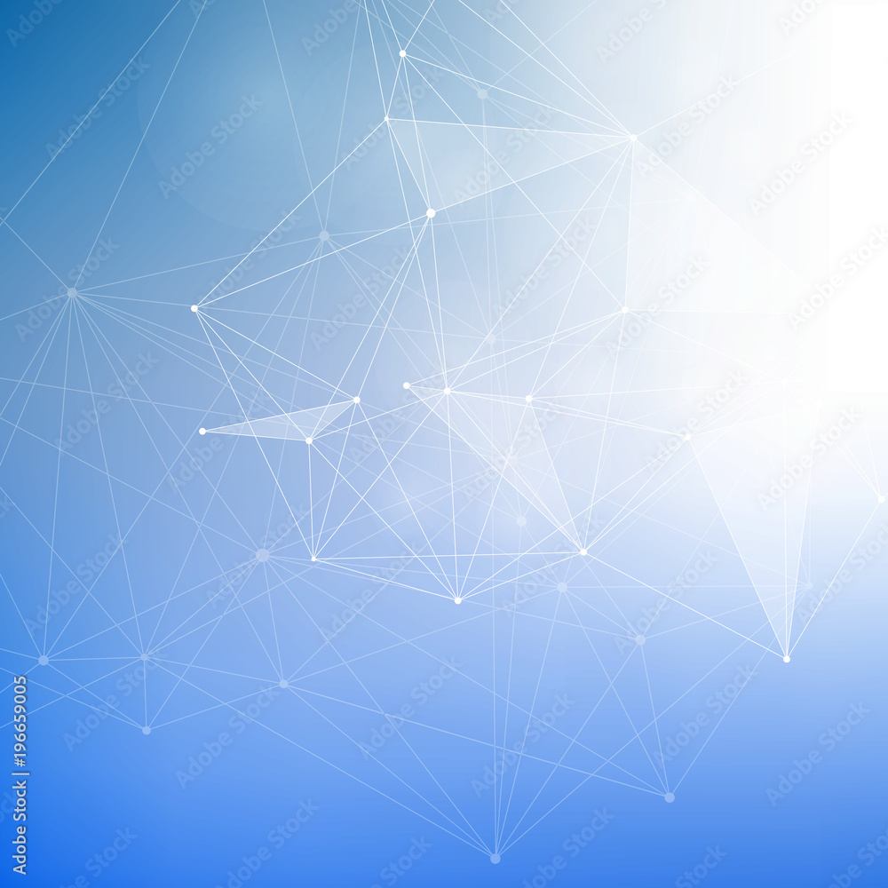 Geometric abstract background with connected line and dots. Structure molecule and communication. Scientific concept for your design. Medical, technology, science background. illustration. Geometric abstract background with connected line and dots. Structure molecule and communication. Scientific concept for your design. Medical, technology, science background. illustration.