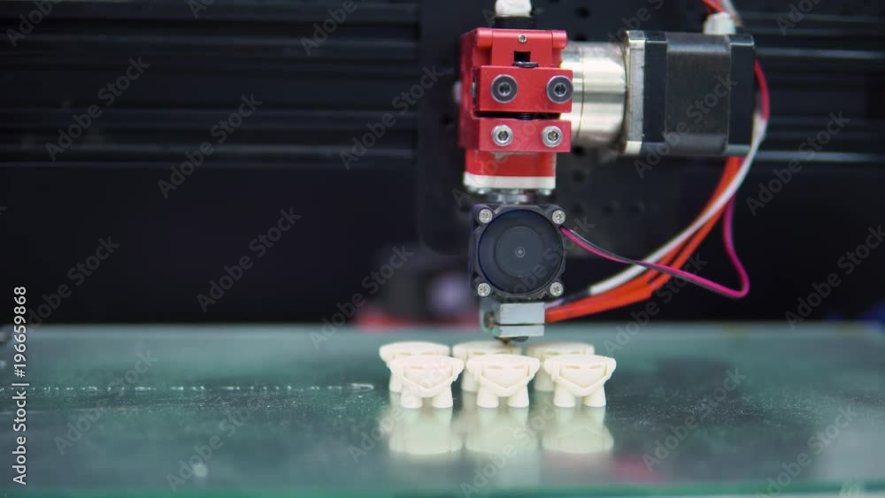 3D printer prints parts multiple shape objects 3D printer prints parts multiple shape objects