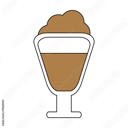 Capuccino coffee cup vector illustration graphic design