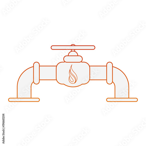 Natural gas pipe vector illustration graphic design