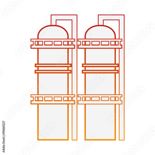 Natural gas factory vector illustration graphic design