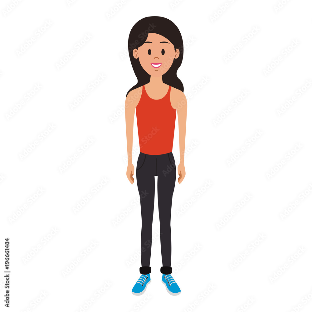 Young woman cartoon vector illustration graphic design Young woman cartoon vector illustration graphic design