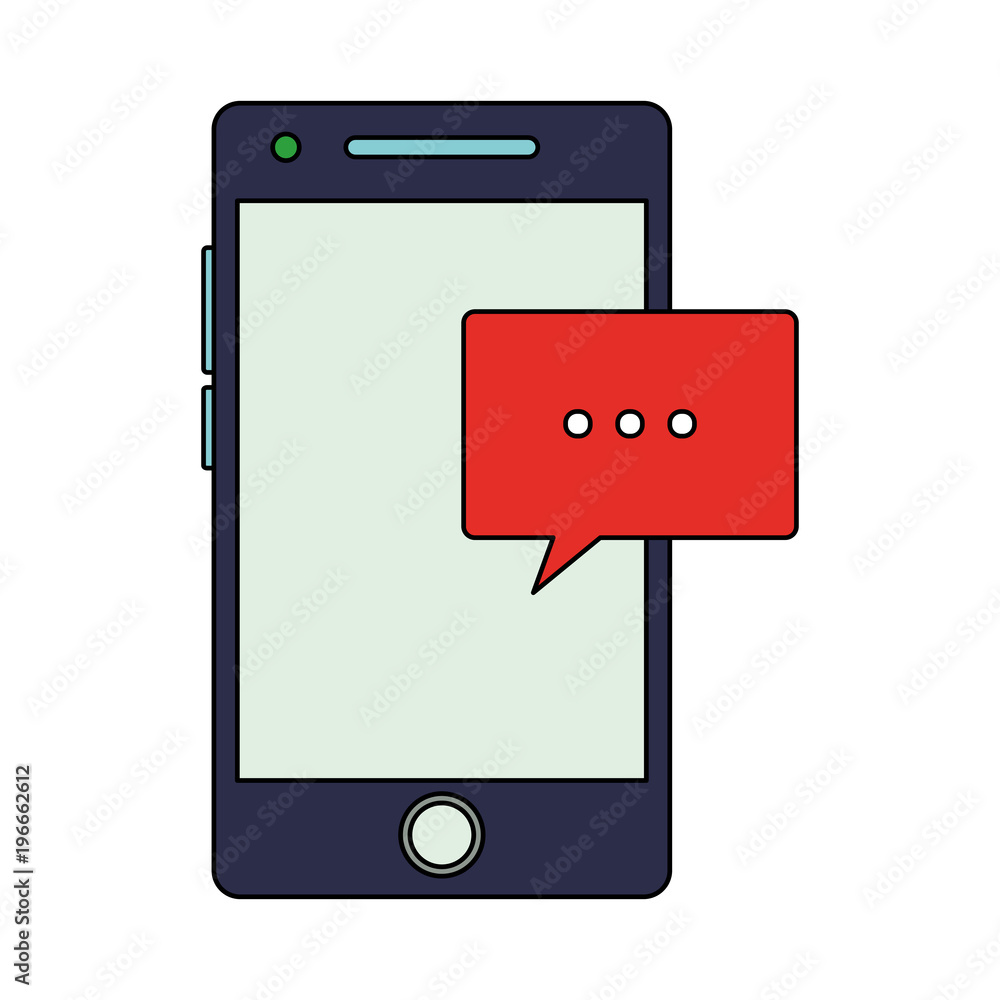 Chat on smartphone symbol vector illustration graphic design Chat on smartphone symbol vector illustration graphic design