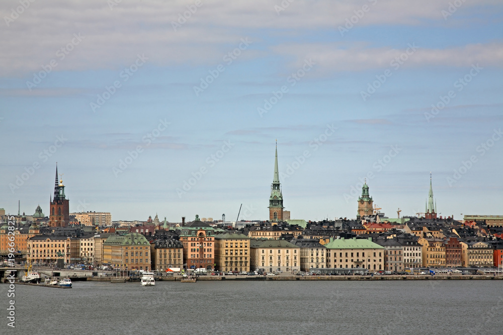 Fototapeta premium Old town in Stockholm. Sweden