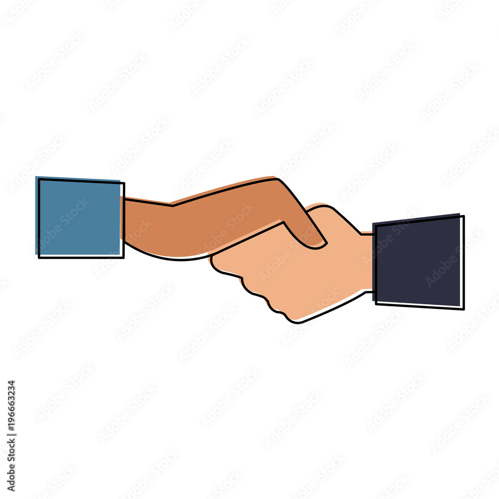 Business handshake symbol vector illustration graphic design Business handshake symbol vector illustration graphic design