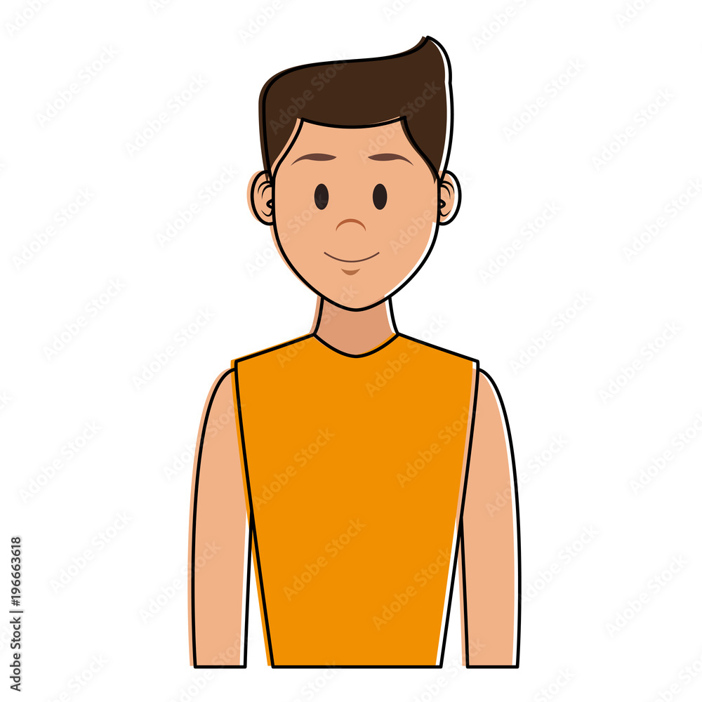 Young man cartoon vector illustration graphic design Young man cartoon vector illustration graphic design