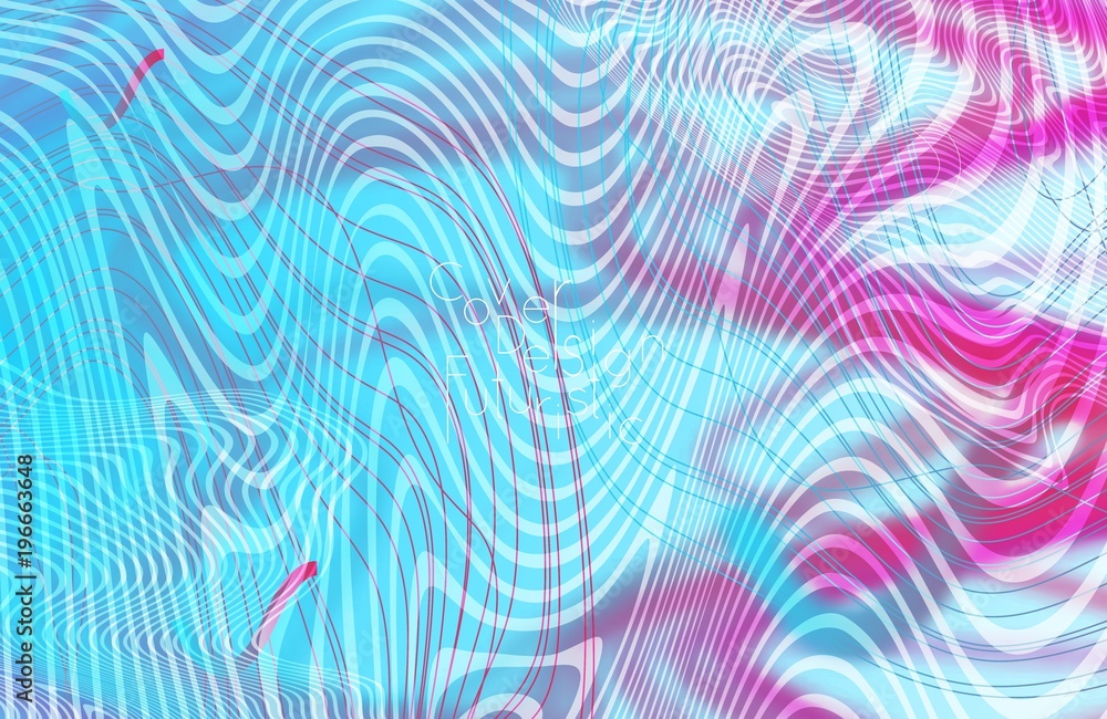 Fototapeta premium Abstract banner template with blurred curvy lines