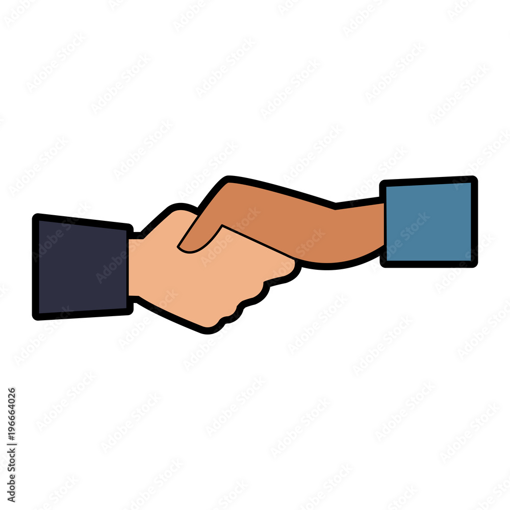 Business handshake symbol vector illustration graphic design Business handshake symbol vector illustration graphic design