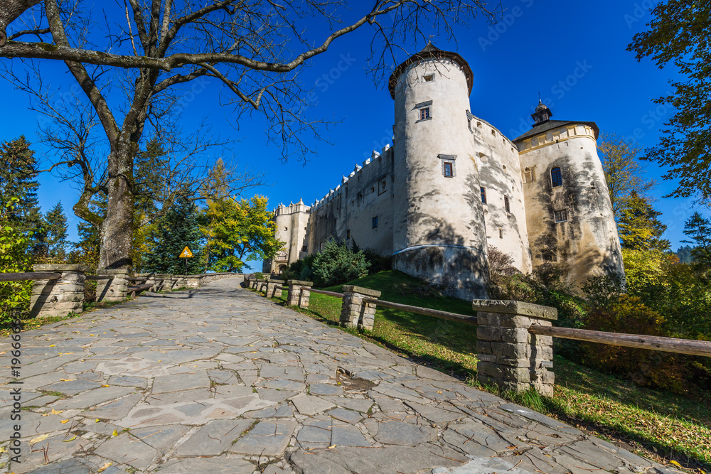 Beautiful view of Niedzica castle, Poland, Europe