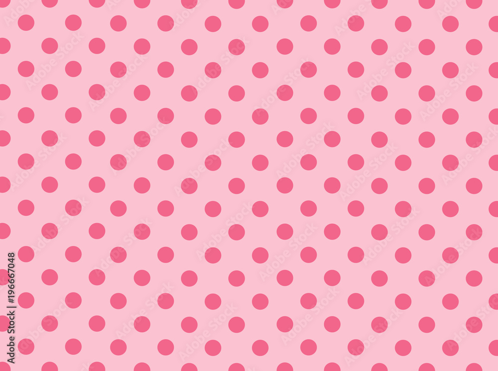 Pink Polka Dot Background