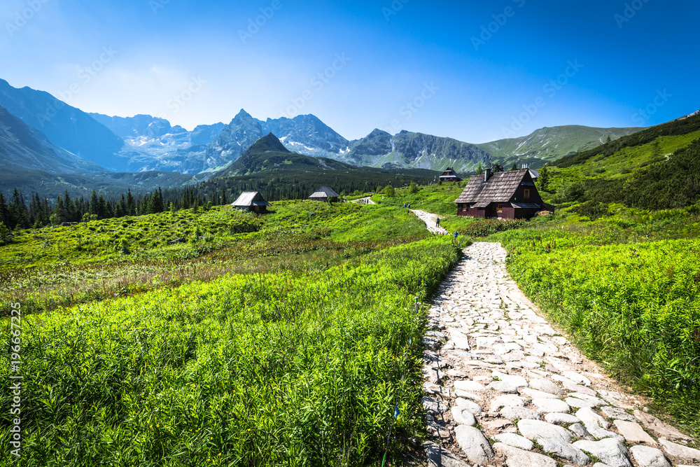 Fototapeta premium Hala Gasienicowa(Valey Gasienicowa) in Tatra mountains in Zakopane,Poland