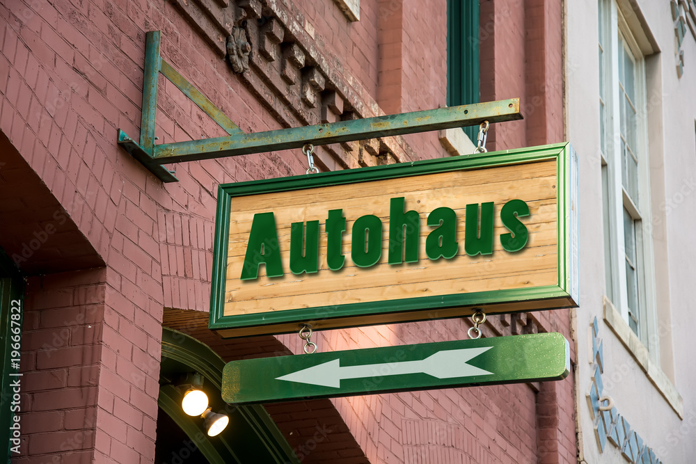Obraz premium Schild 277 - Autohaus