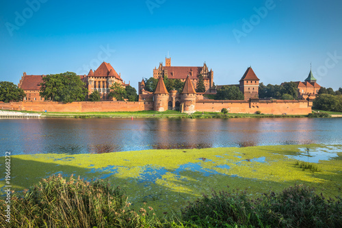 Malbork Castle in Poland medieval fortress built by the Teutonic Knights Order © Lukasz Janyst