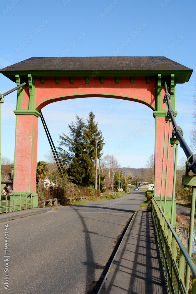 The beautiful historical bridge near the French village, South of France, Europe. The beautiful historical bridge near the French village, South of France, Europe.