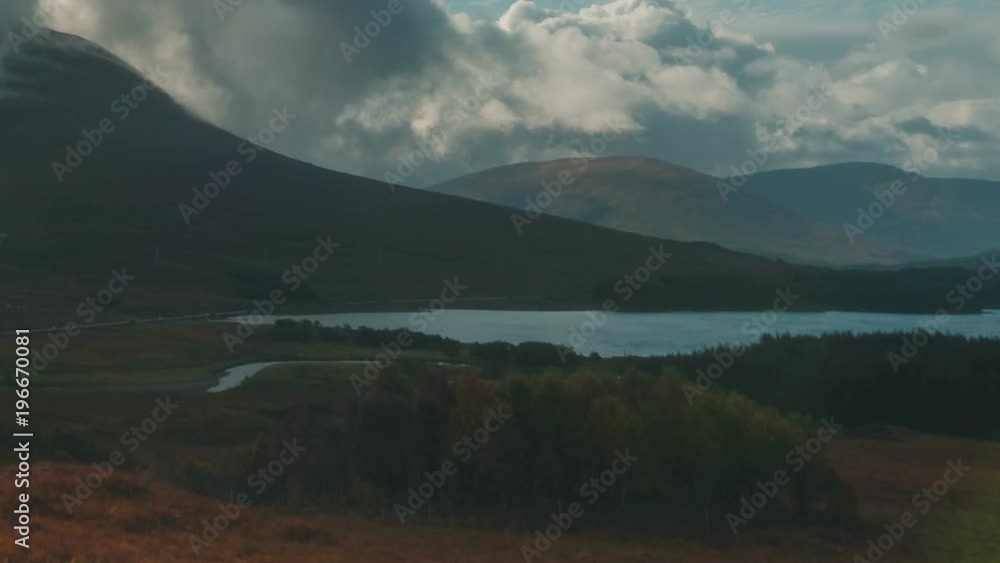 Lake in a Valley of Glen Coe in Scotland in Autumn Lake in a Valley of Glen Coe in Scotland in Autumn