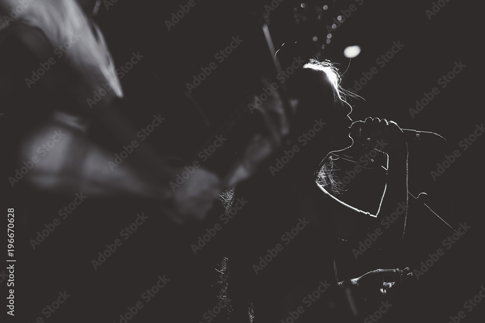 Fototapeta premium Rock and roll live group