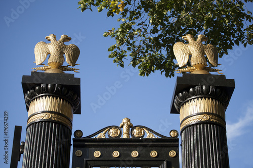 Gates with Golden double-headed eagle