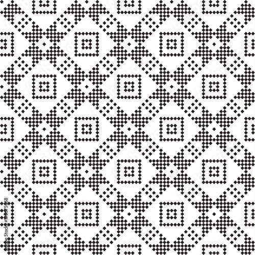 seamless embroidered national ornament vector
