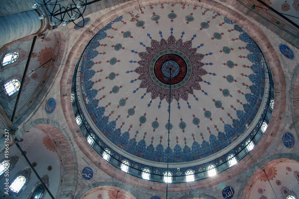ISTANBUL, TURKEY - MARCH 24, 2012: The dome of the Eyupa mosque.