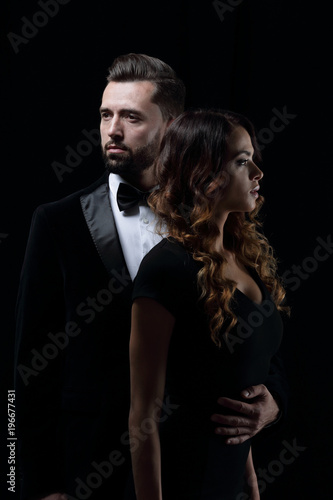 portrait of a young fashion couple © ASDF