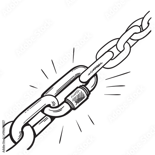 Spring Hook connecting links of chain