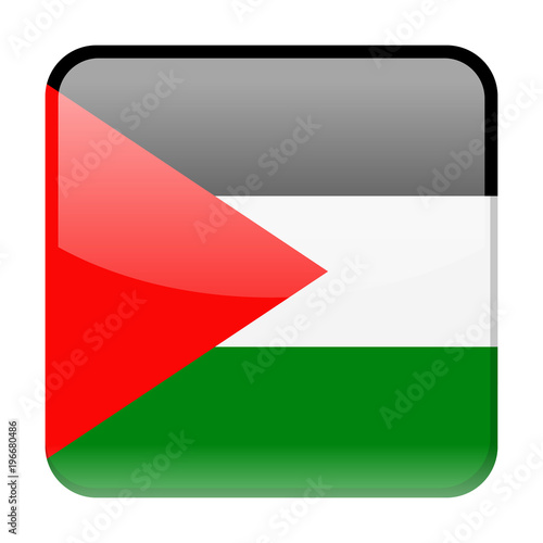 Free Download Palestine Flag Vector Square Icon - GFXLoad