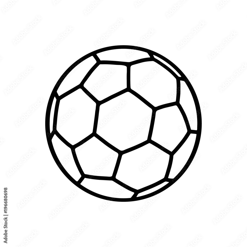 Soccer ball line icon Soccer ball line icon