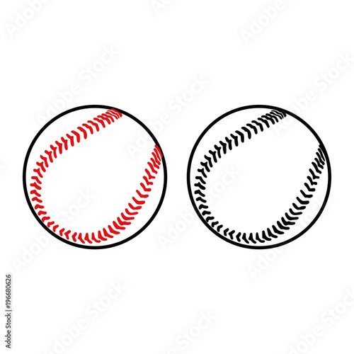 Baseball ball vector illustration