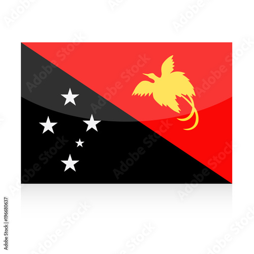 Papua New Guinea Flag Vector Icon