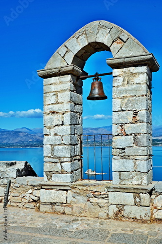 Greece-view of the bell tower in fortress Palamidi photo