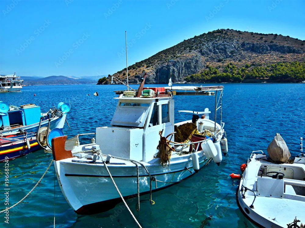 Greece,Tolo-view of the island Romvi
