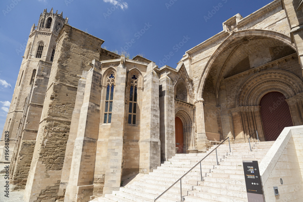 Old Cathedral, Catedral de Santa Maria de la Seu Vella, gothic style, iconic monument in the city of Lleida, Catalonia.Spain. Old Cathedral, Catedral de Santa Maria de la Seu Vella, gothic style, iconic monument in the city of Lleida, Catalonia.Spain.