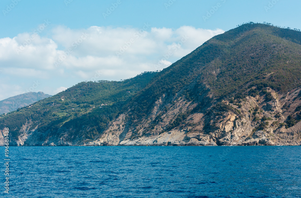Rocky Ligurian Sea coast in Cinque Terre National Park, Italy Rocky Ligurian Sea coast in Cinque Terre National Park, Italy