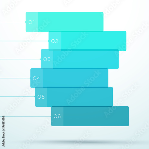 Abstract Vector Flat Blue Box Banner Layout Design