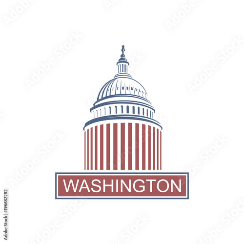 United States Capitol building icon in Washington DC