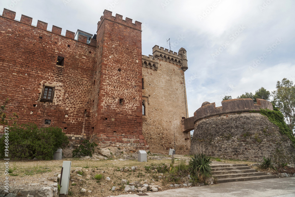 Castle of Castelldefels, province Barcelona, Catalonia.