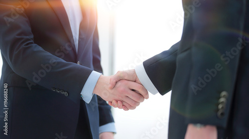 close-up. handshake successful business people