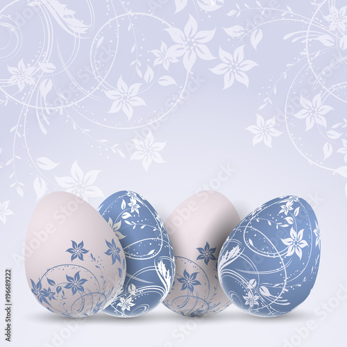 Decorative Easter egg background