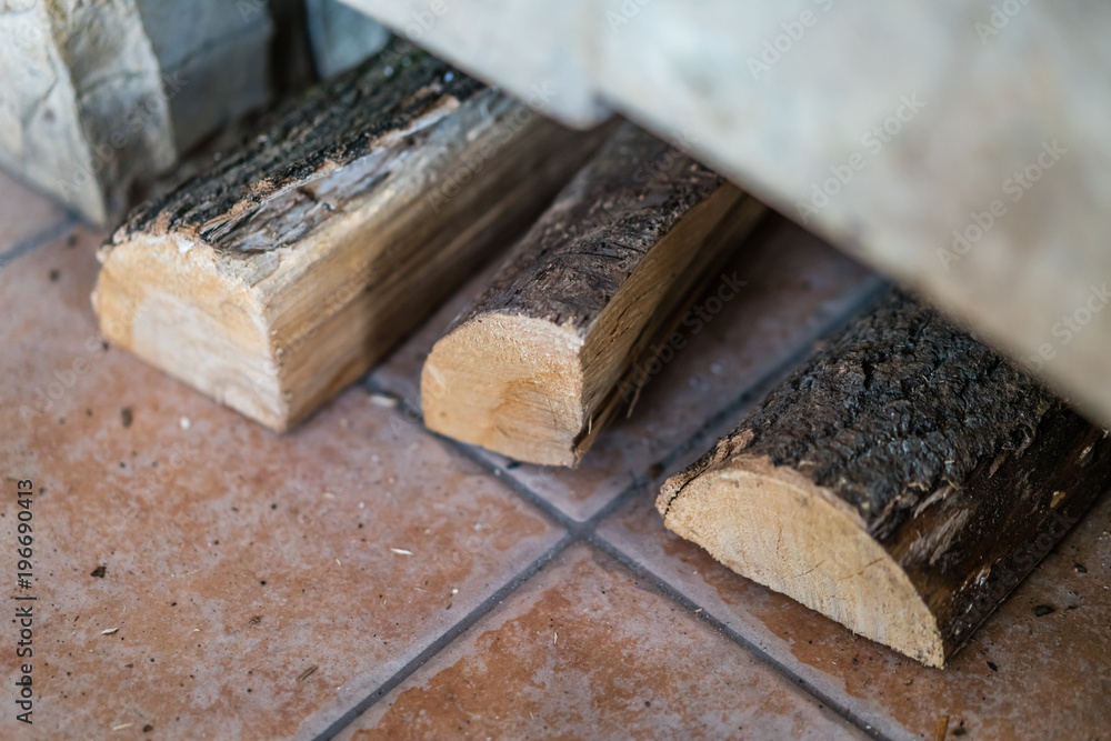 Three pieces of firewood Three pieces of firewood