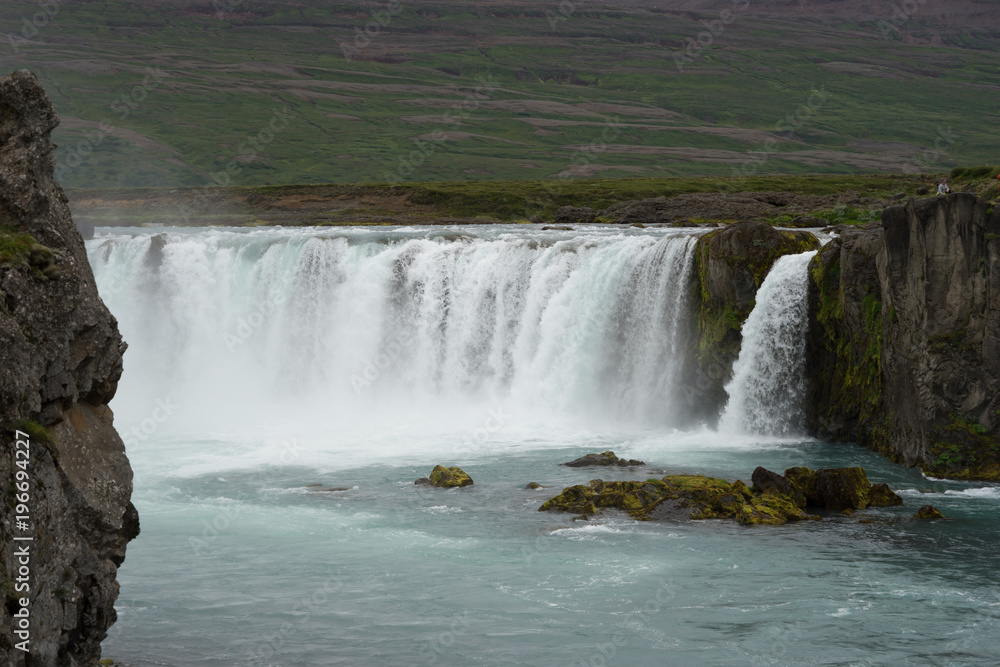 Landschaft rund um den Goðafoss - Wasserfall in Nord-Island Landschaft rund um den Goðafoss - Wasserfall in Nord-Island