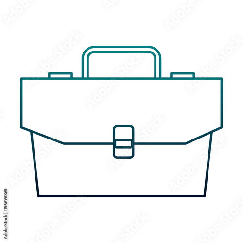 Business briefcase symbol vector illustration graphic design