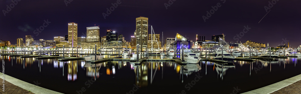 Baltimore Skyline panorama