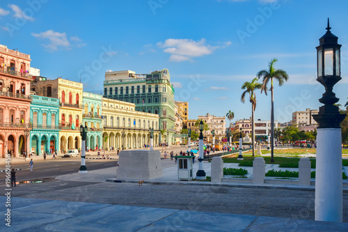 Colorful buildings next to the Capitol in downtown Havana © kmiragaya